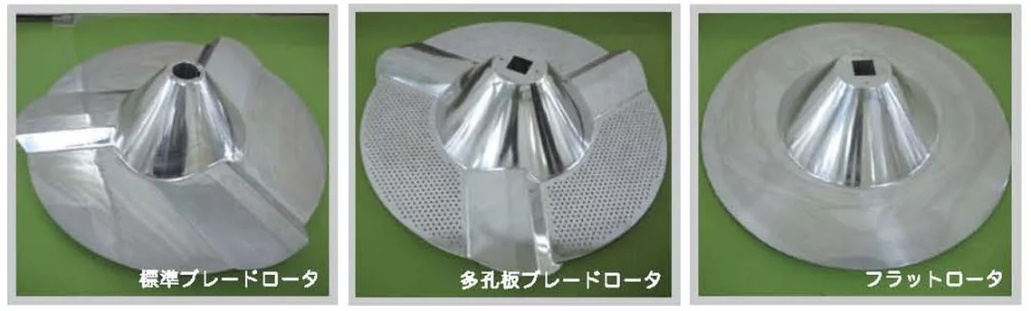 撹拌流動層造粒機ブレード通気構造(出典:株式会社パウレック)