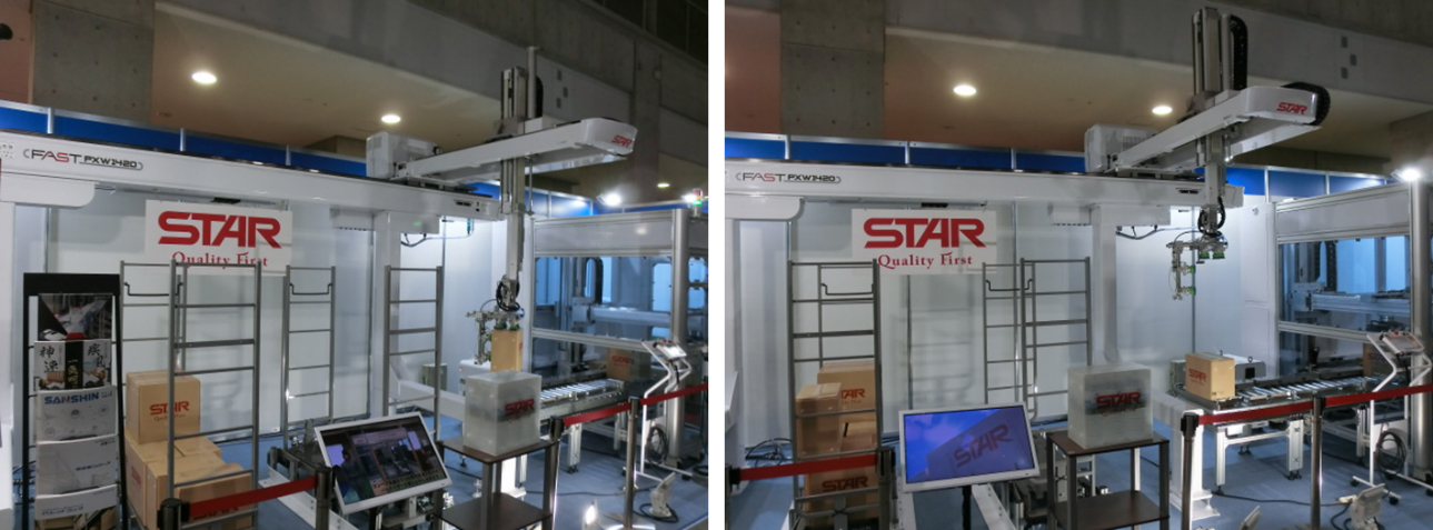 写真16. 低全高ロボットパレタイザー「PXシリーズ」