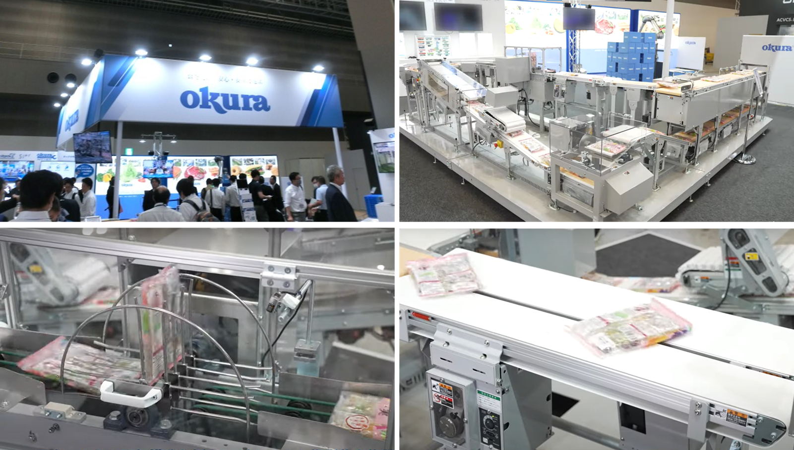 写真1 – 9 – 1 .「食品搬送コンベヤライン(個包装品搬送ライン)」